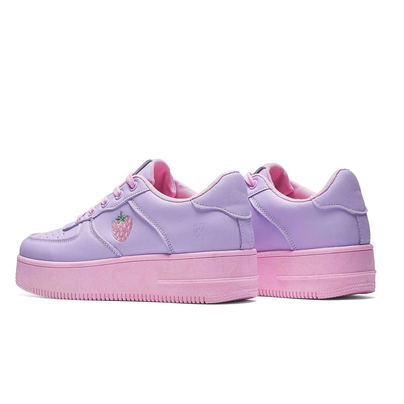 Sweet Strawberry Platform Trainers Purple<KOI footwear Hot