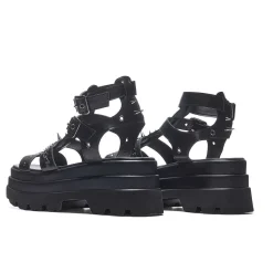 The Divine Destruction Spiked Chunky Sandals - Black<KOI footwear Sale