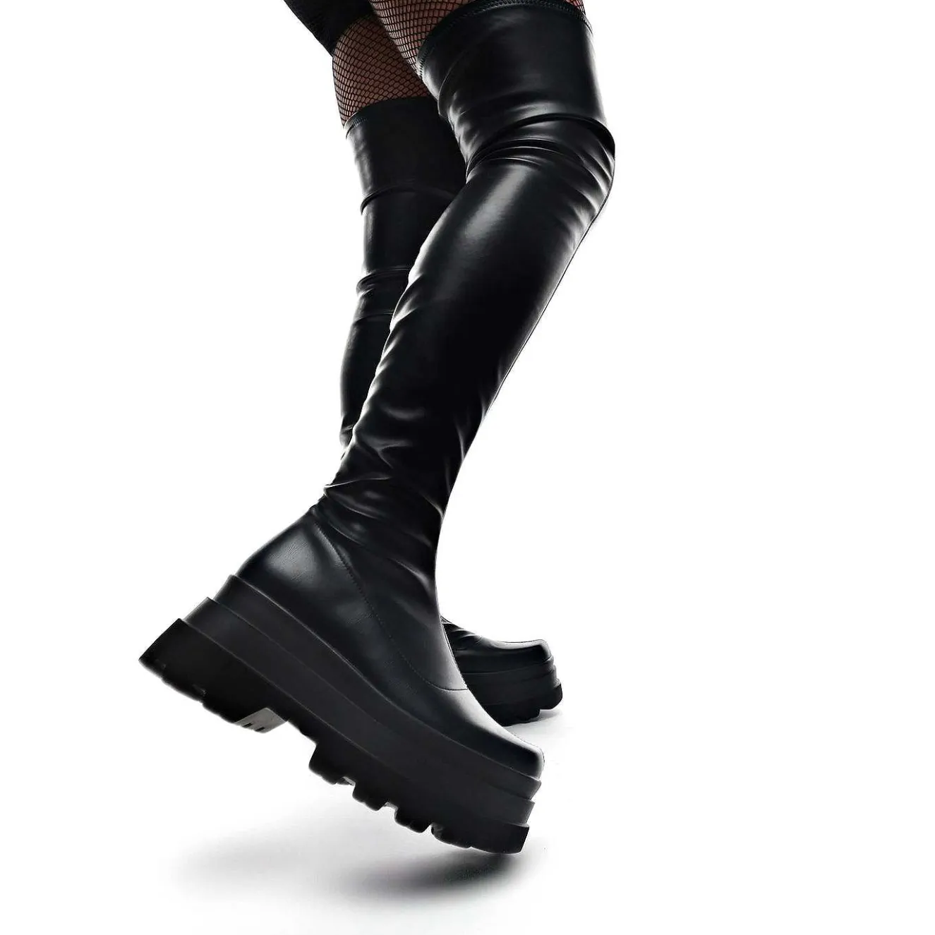The Elevation Plus Size Thigh High Boots<KOI footwear Sale