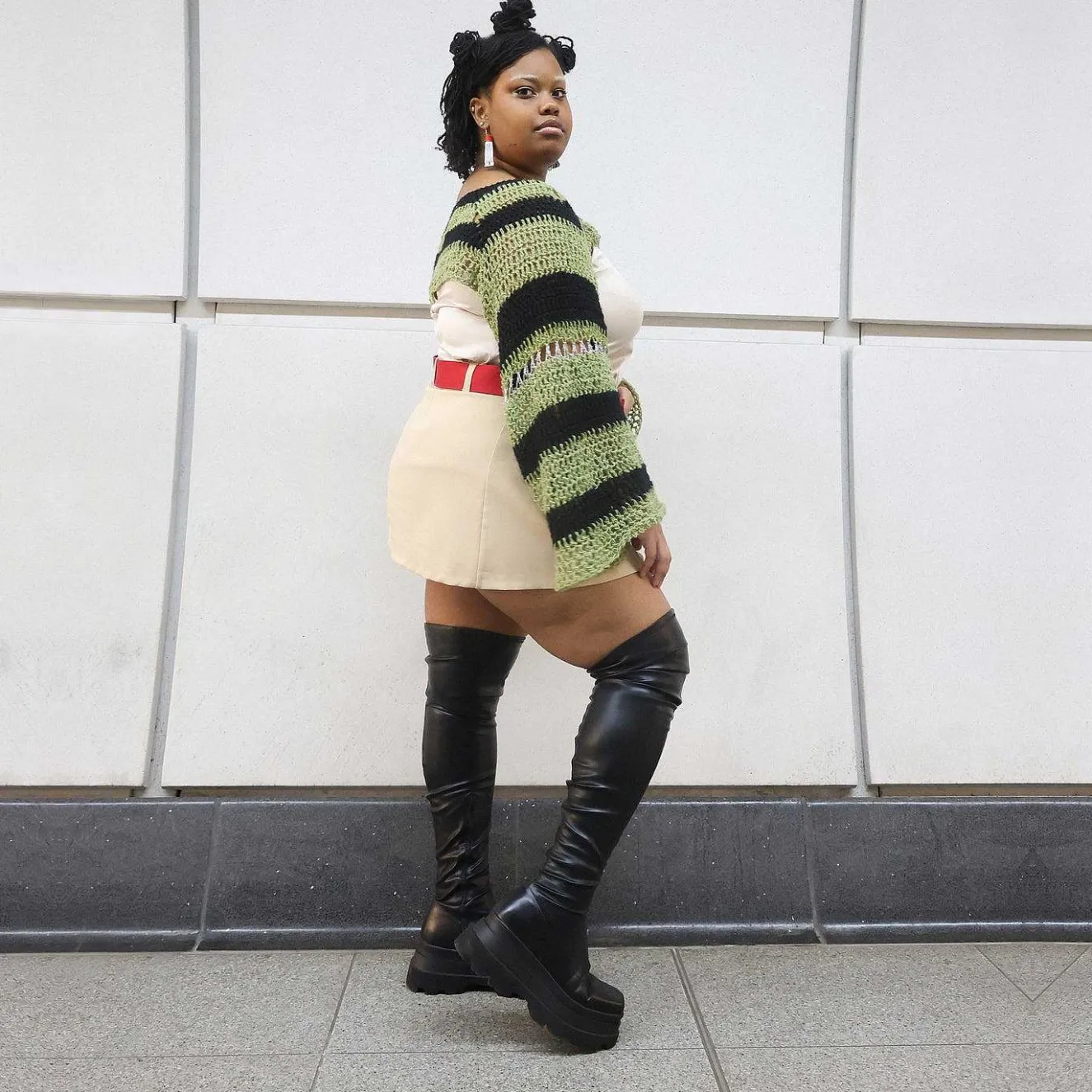 The Elevation Stretch Thigh High Boots<KOI footwear