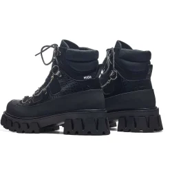 The Koi Reaper Men'S Hiking Boots - Ebony Croc<KOI footwear Sale