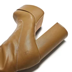 The Redemption Plus Size Thigh High Boots - Khaki<KOI footwear Discount