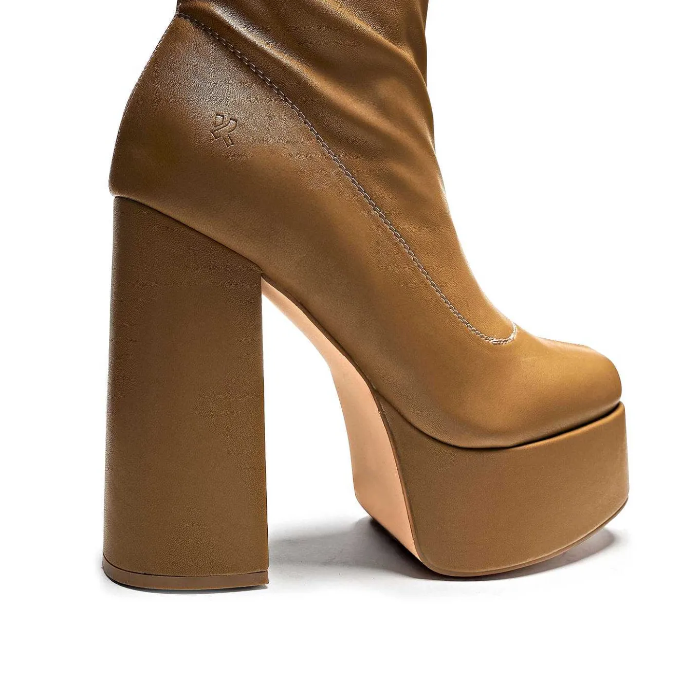 The Redemption Plus Size Thigh High Boots - Khaki<KOI footwear Discount
