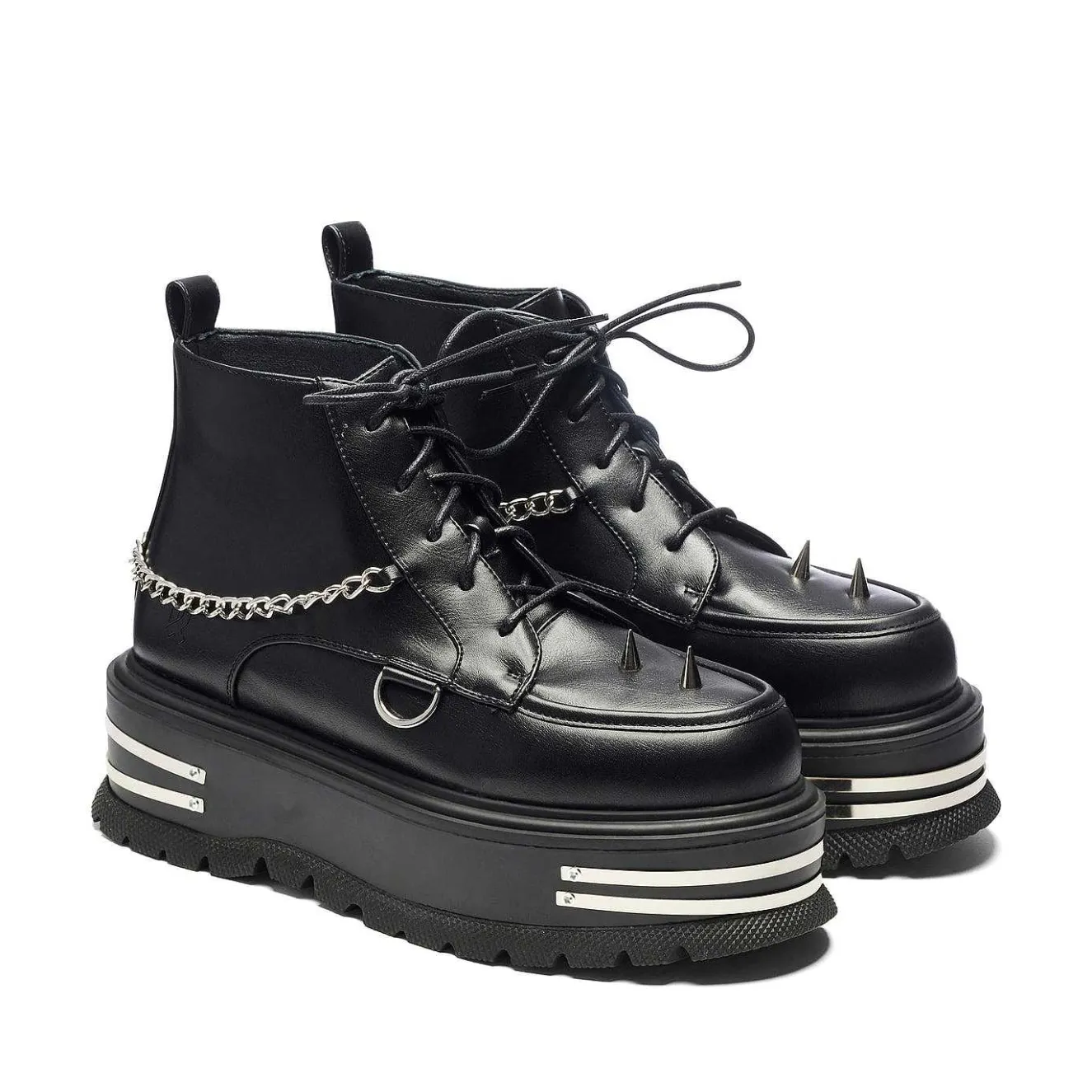The Silence Men'S Platform Grunge Boots - Black<KOI footwear Outlet