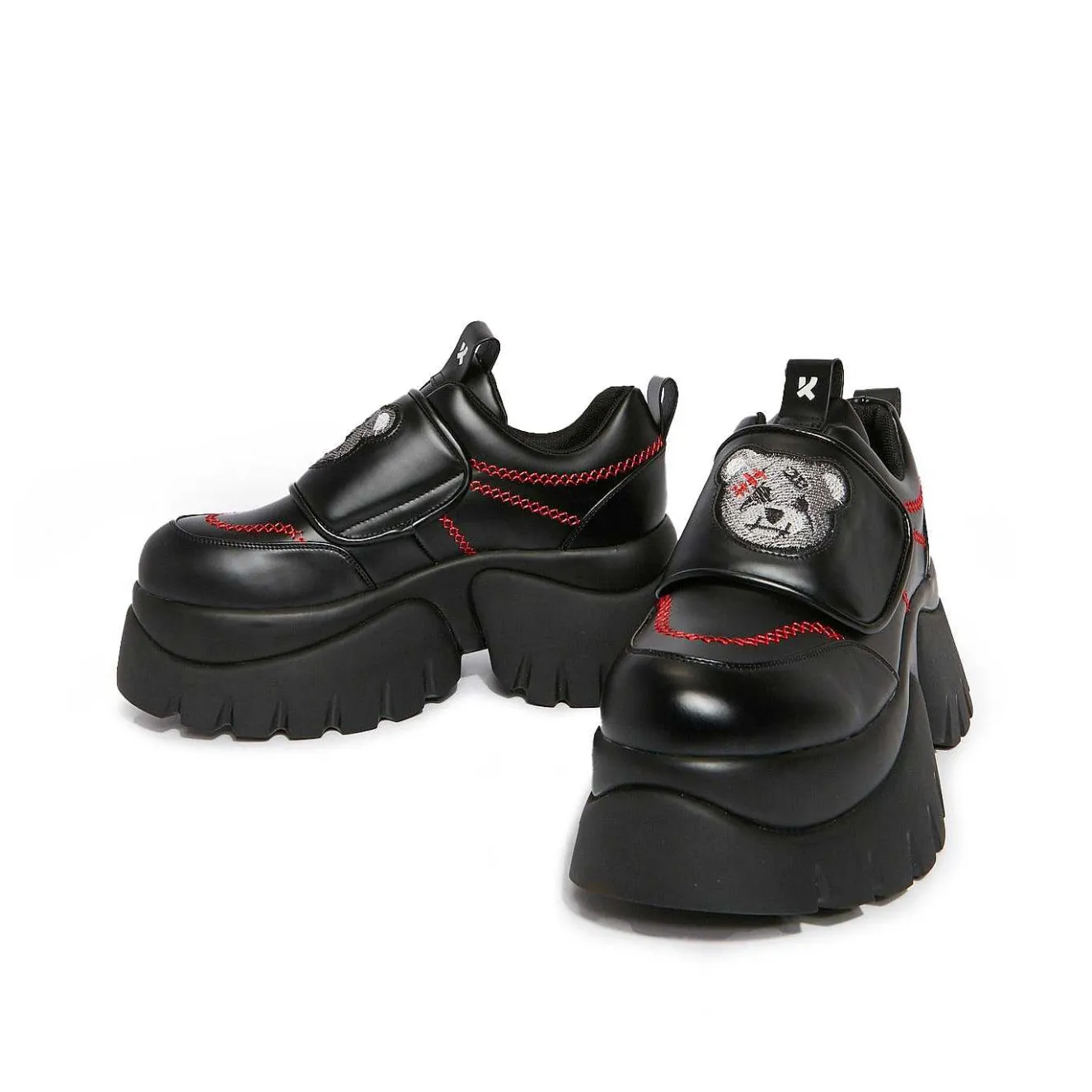 The Terror Of Monakuma Black Vilun Platform Trainers<KOI footwear Online