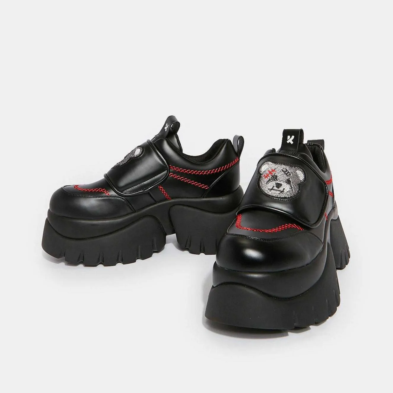 The Terror Of Monakuma Black Vilun Platform Trainers<KOI footwear Online