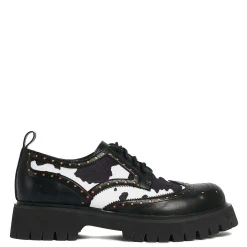 Tibia Cow Print Men'S Derby Shoes<KOI footwear Discount