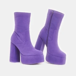 Tinky Winky Fluffy Platform Boots<KOI footwear Discount