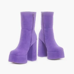 Tinky Winky Fluffy Platform Boots<KOI footwear Best