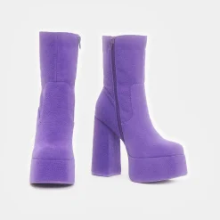 Tinky Winky Fluffy Platform Boots<KOI footwear Best