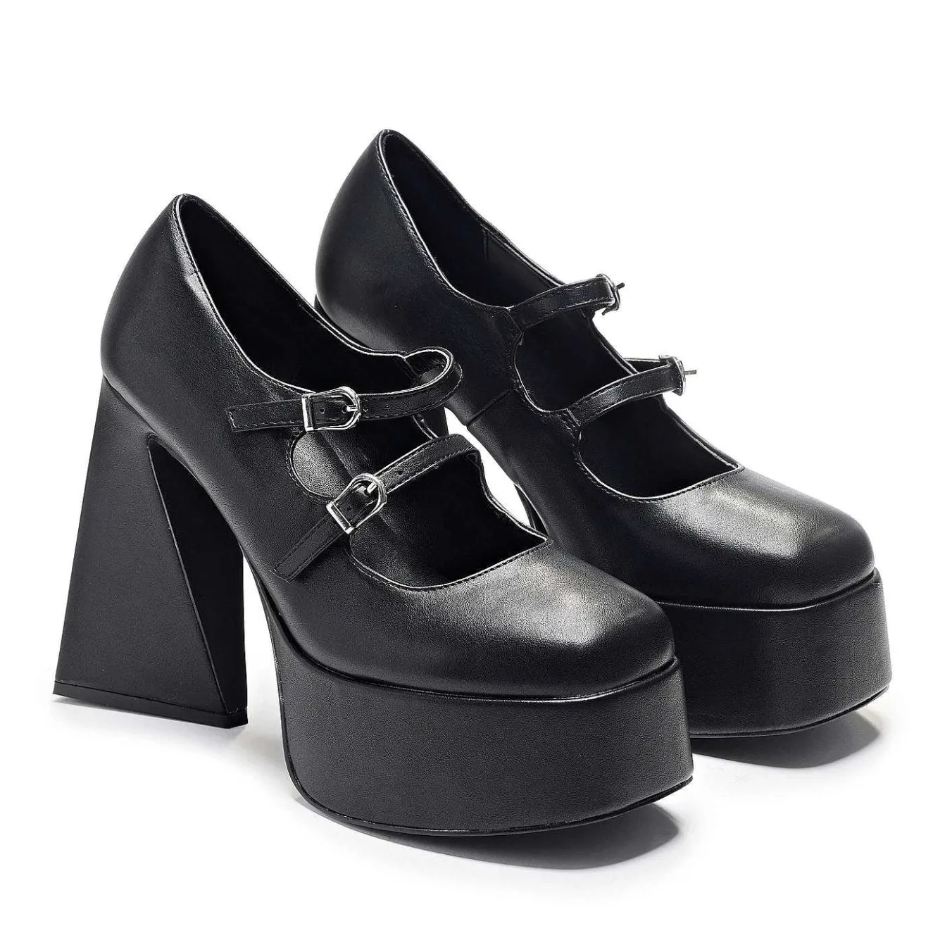 Zeba Black Platform Heels<KOI footwear New